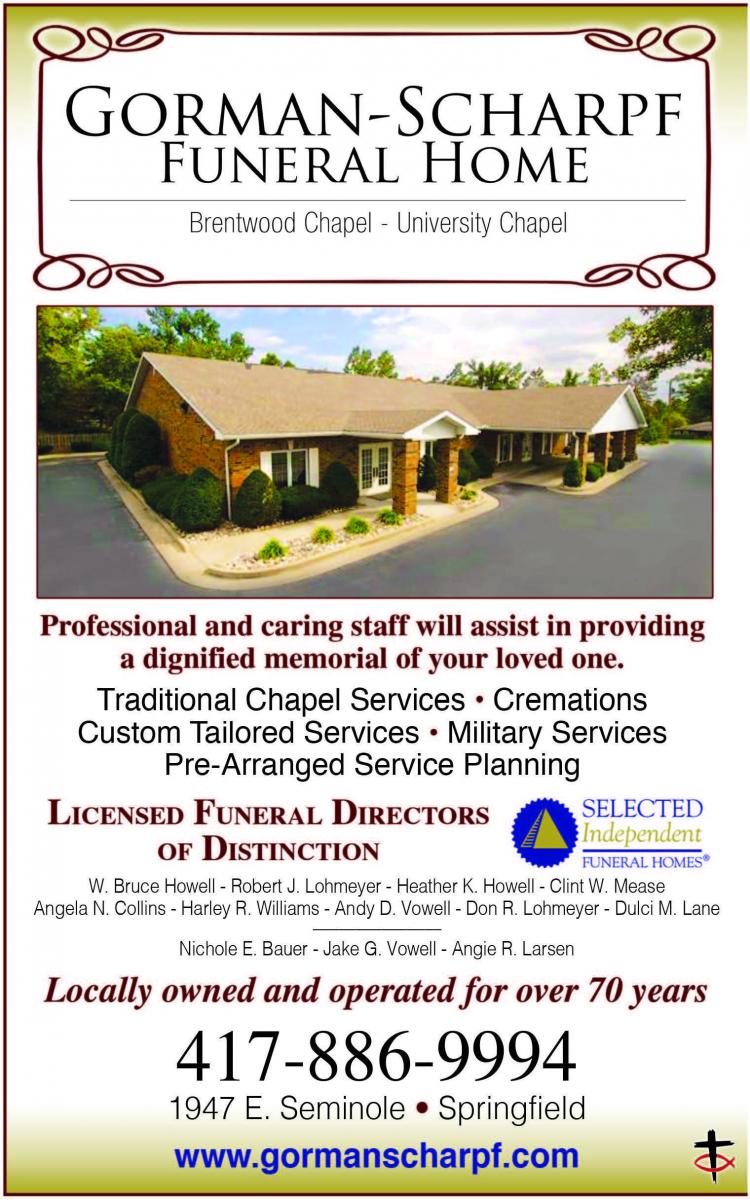 Gorman Scharpf Funeral Home Inc Christian Business Referral Network 3298